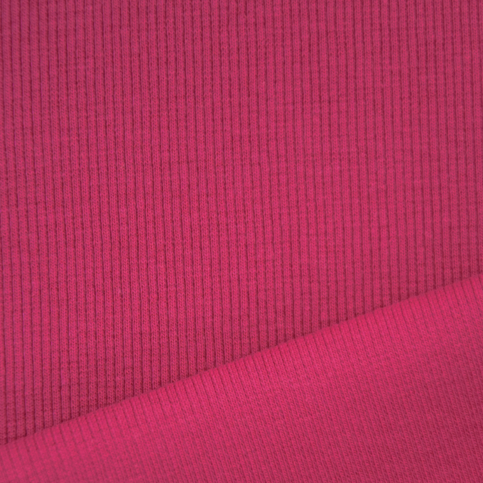 Boordstof geribd, fuchsia