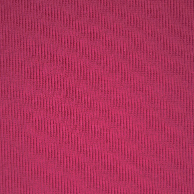 Boordstof geribd, fuchsia
