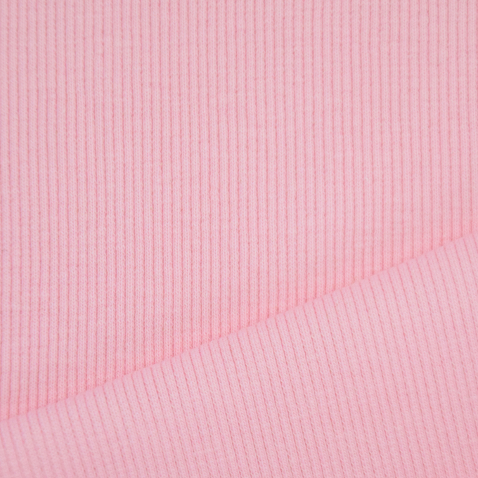 Bündchenstoff gerippt rosa