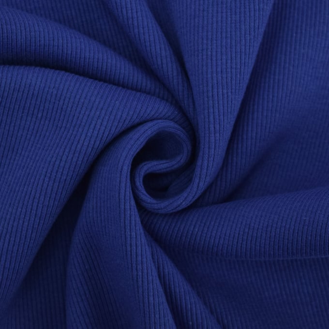 Bündchenstoff gerippt royalblau