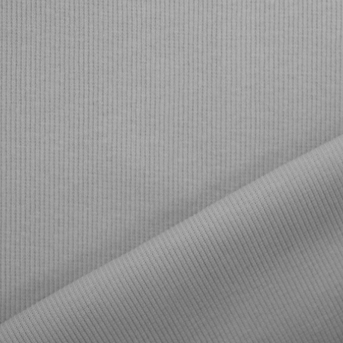 Bündchenstoff gerippt silbergrau