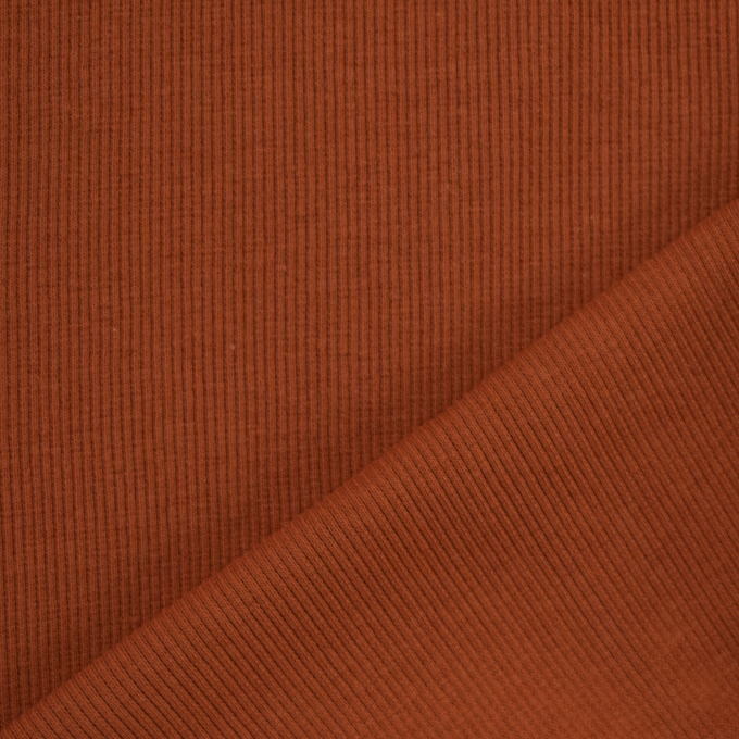 Bündchenstoff gerippt terracotta