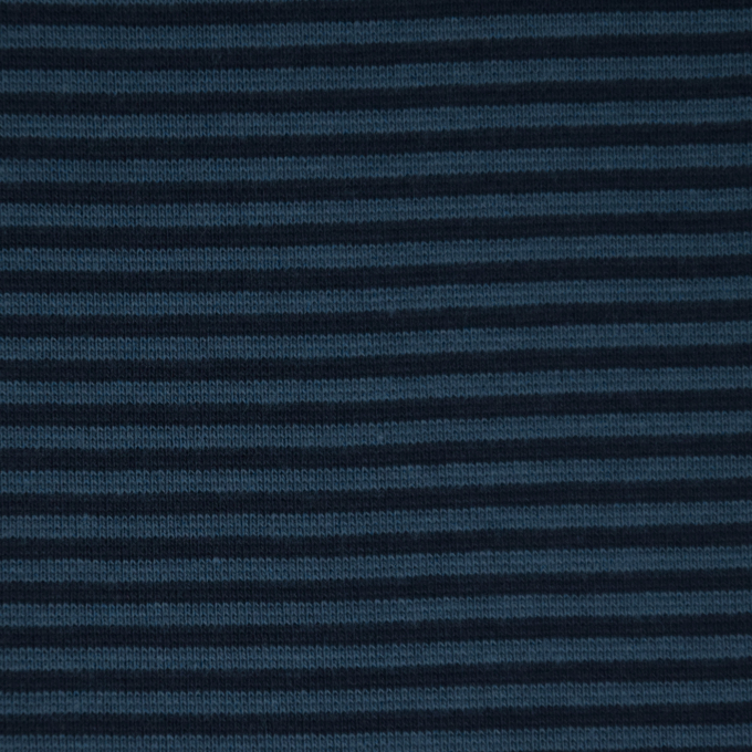 Boordstof little stripe love, blauw - donkerblauw