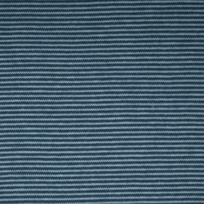 Tissu bord-côte jersey tubulaire à rayures (mini) Amour, bleu- bleu foncé
