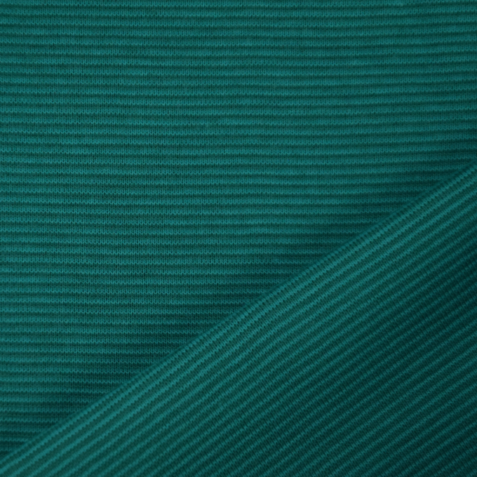 Tissu bord-côte jersey tubulaire à rayures (mini) Amour, turquoise – bleu pétrole