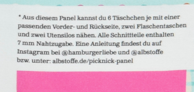Canvas stof Albstoffe Hamburger Liebe paneel Picknick Snack & Sunshine
