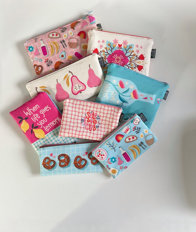 Canvas stof Albstoffe Hamburger Liebe paneel Picknick Snack & Sunshine