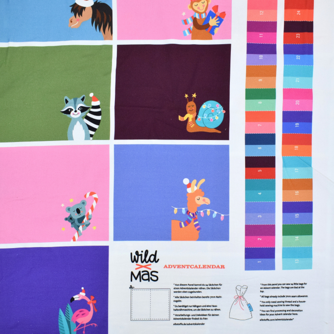 Canvas Albatoffe Hamburger Liebe panel Wild XMas Advent calendar