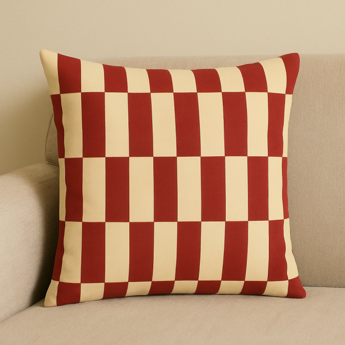 Canvas Blocks, wijnrood