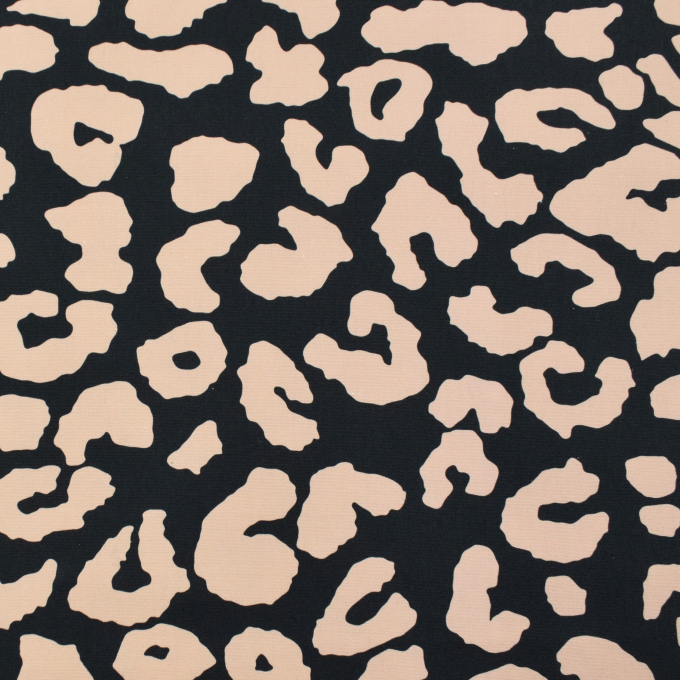 Canvas Leopard, black