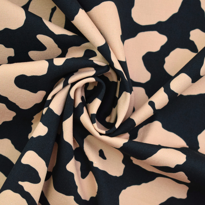 Canvas Leopard, black