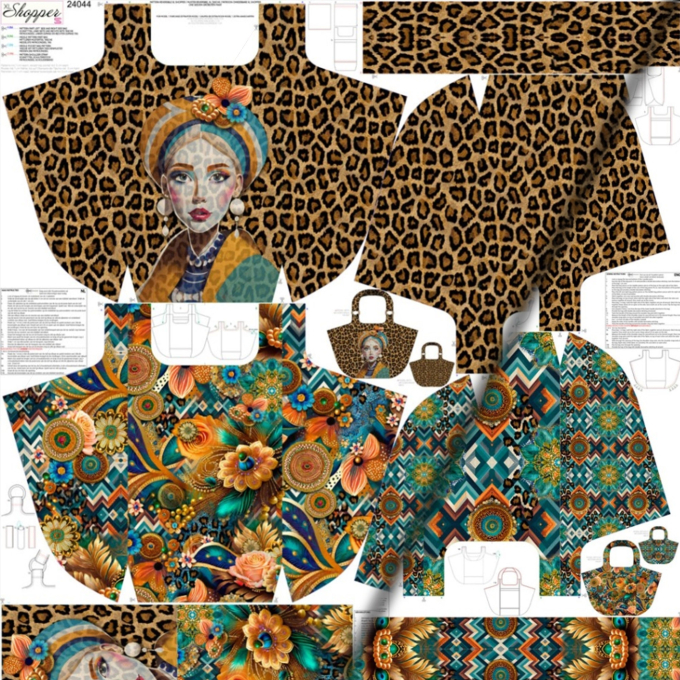 Canvas panel XL Shopper Extravagant 150 x 150 cm