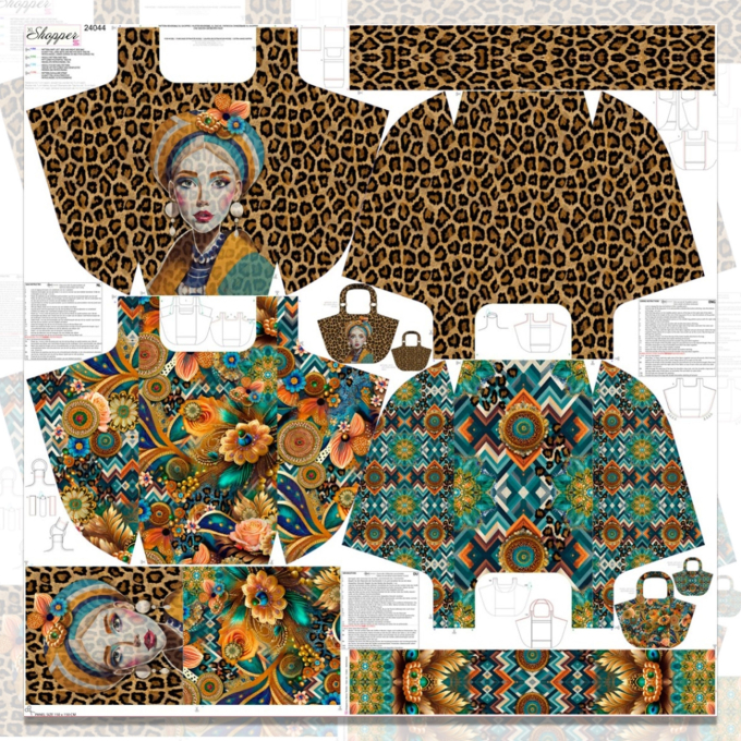 Canvas panel XL Shopper Extravagant 150 x 150 cm