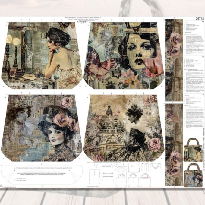 Canvas paneel voor tas Rise & Shine 125 x 150 cm