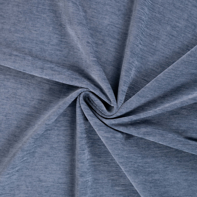 Chenille Stretch, blau