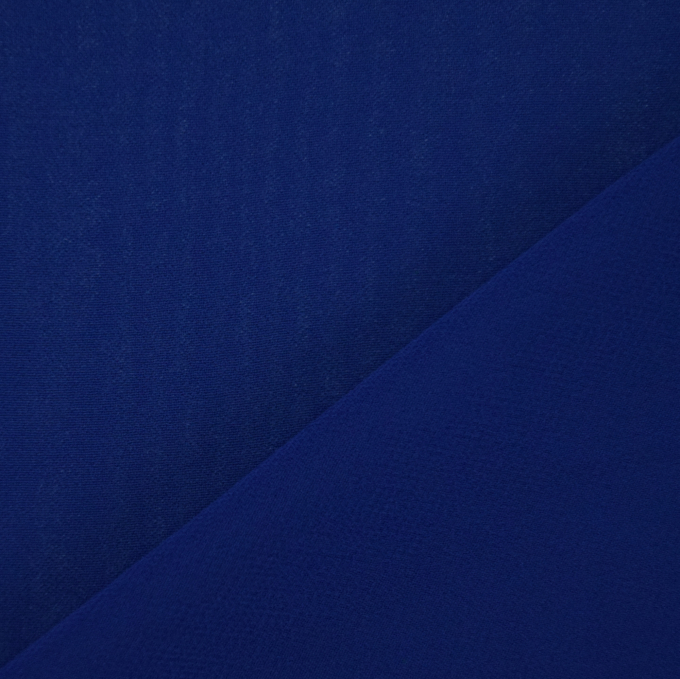 Tissu mousseline chiffon uni, bleu royal