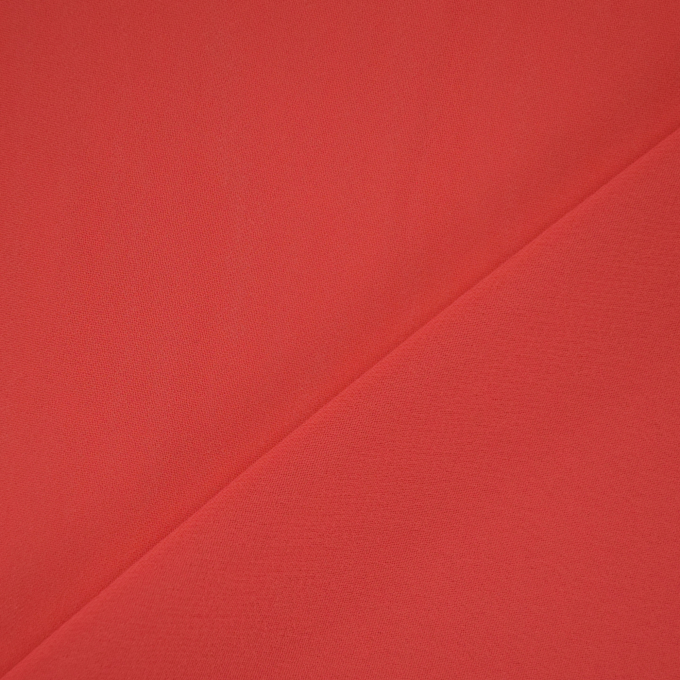 Tissu mousseline chiffon uni, corail