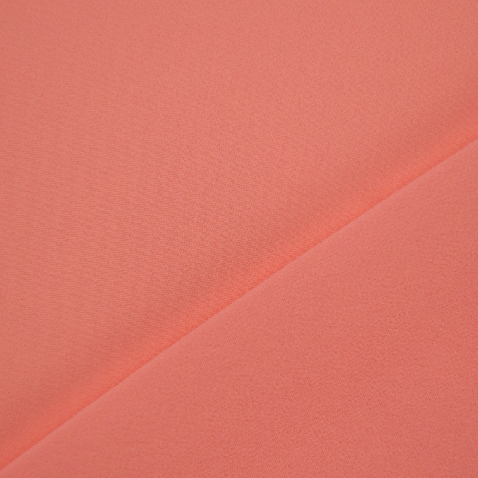 Tissu mousseline chiffon uni, saumon