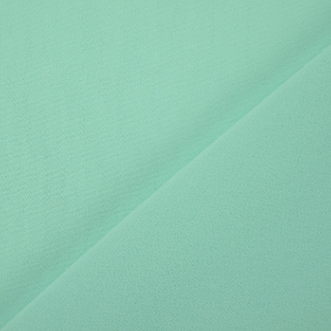 Tissu mousseline chiffon uni, menthe