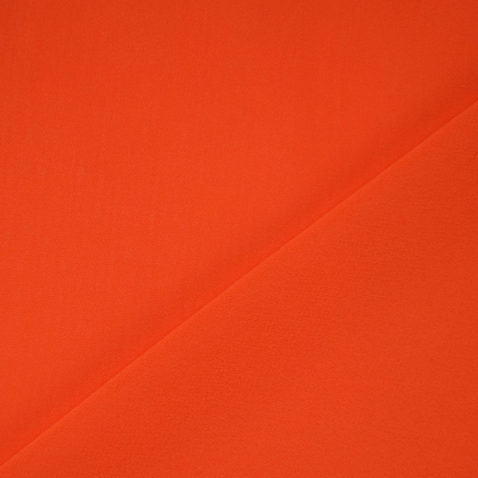 Tissu mousseline chiffon uni, orange