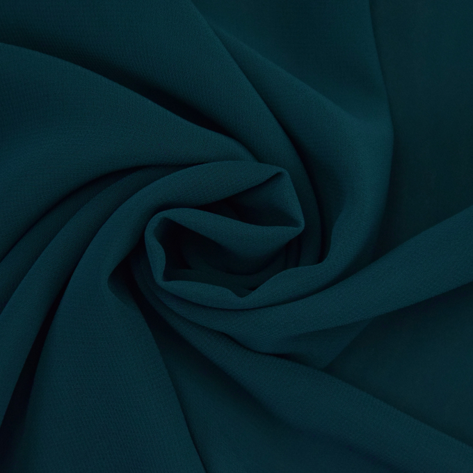 Chiffon uni, petrol