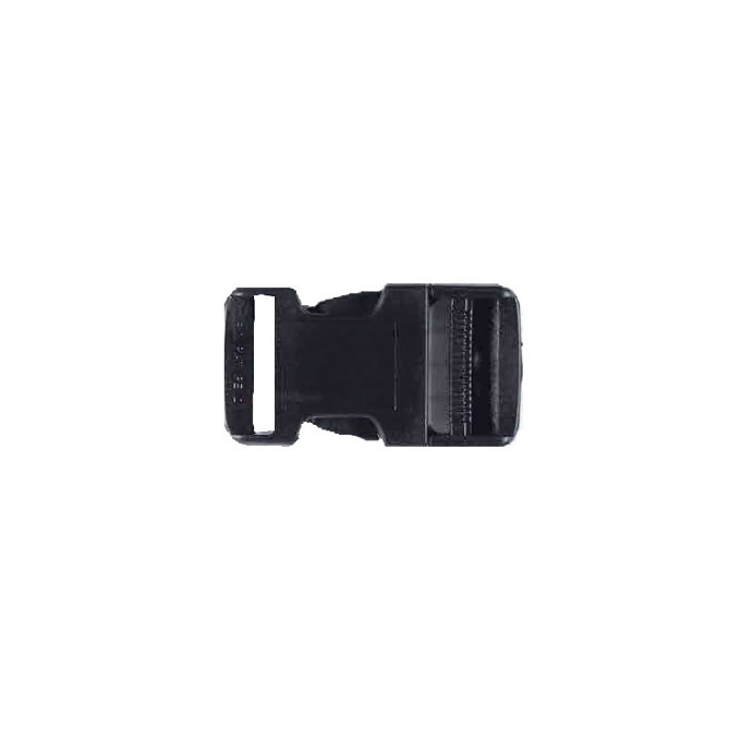 Fermoir clip plastique 25mm boucle Bouclip, noir