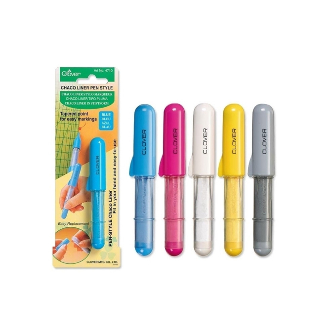 Roulette crayon craie Chaco Clover, bleu