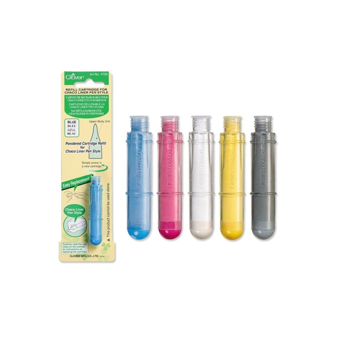 Recharge craie pour roulette crayon craie Chaco Clover, blanc