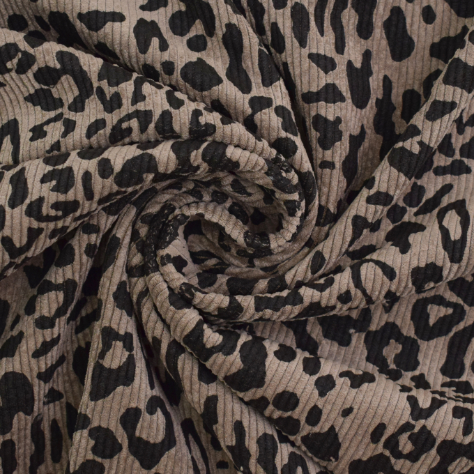 Cord Leopard, taupe