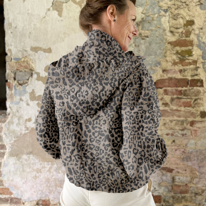 Cord Leopard, taupe