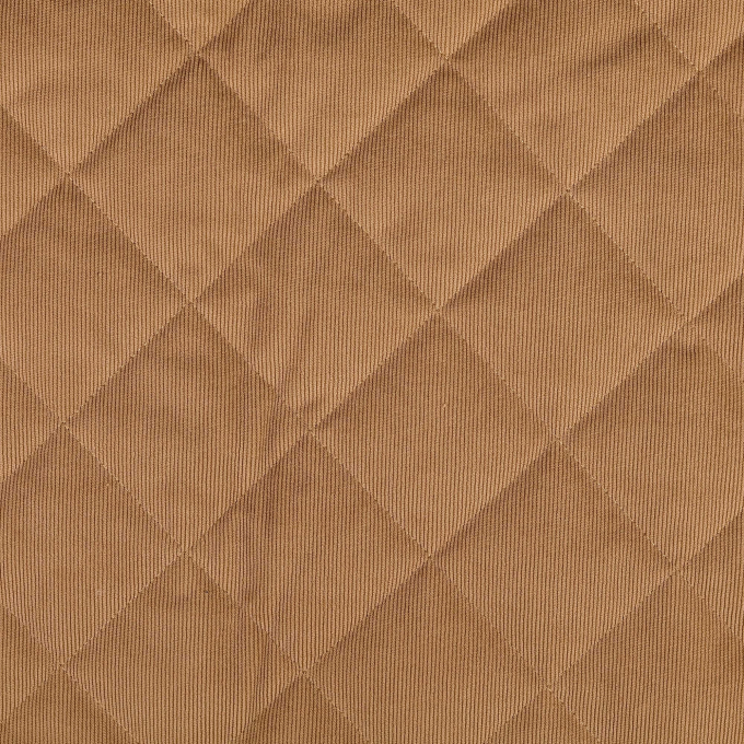 Tissu velours côtelé matelassé, beige