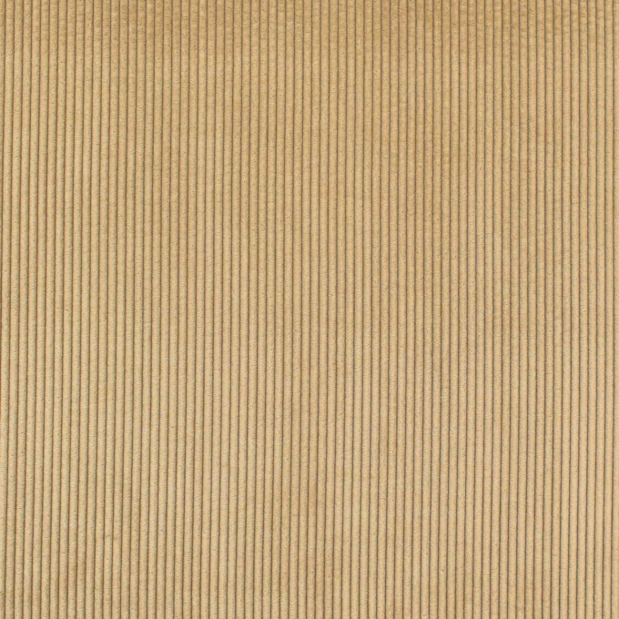 Tissu velours côtelé uni à grosses côtes, beige