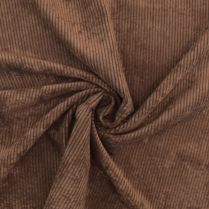 Corduroy effen, donkerbruin