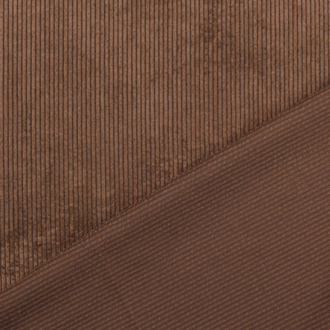 Corduroy effen, donkerbruin