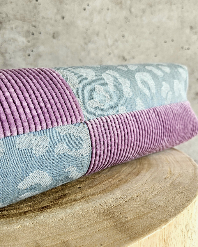 Corduroy effen, blauwpaars