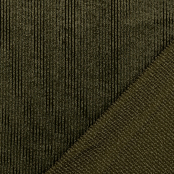 Corduroy effen, mosgroen