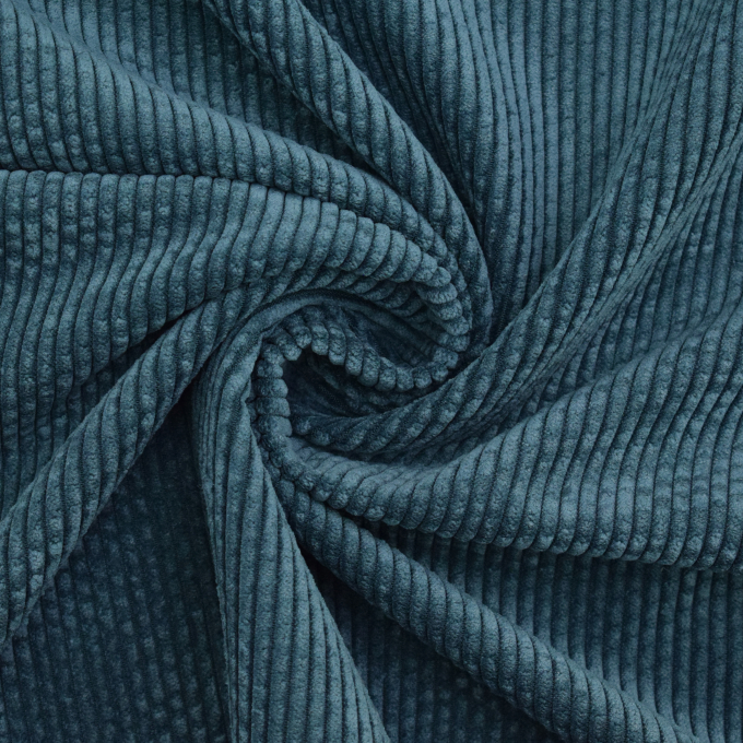 Corduroy effen, petrol