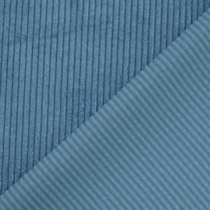 Corduroy effen, duivenblauw