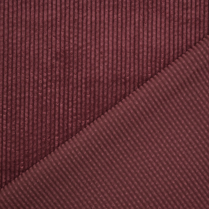 Corduroy effen, wijnrood