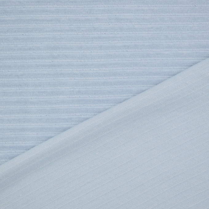 Tissu jersey côtelé Maxi, bleu clair