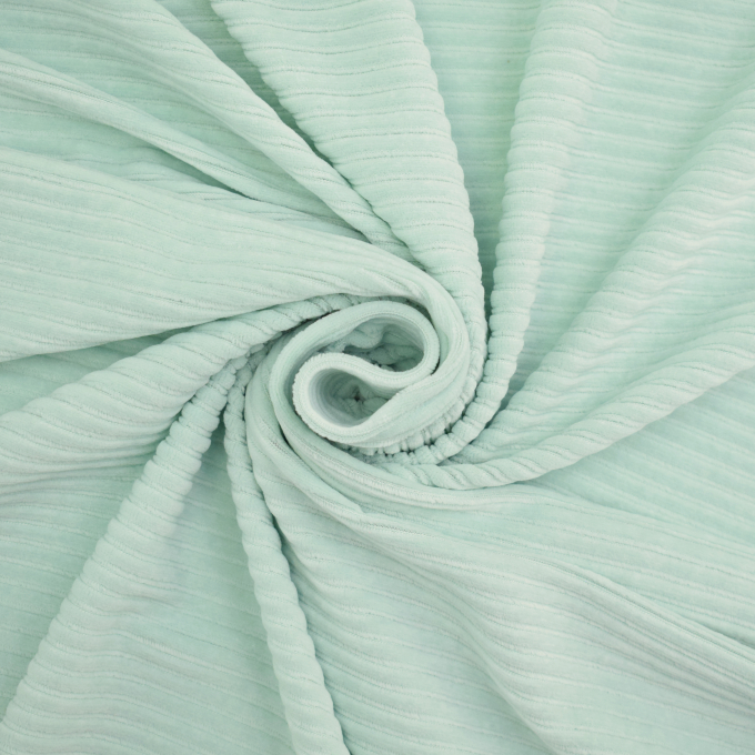 Tissu jersey côtelé Maxi, menthe claire