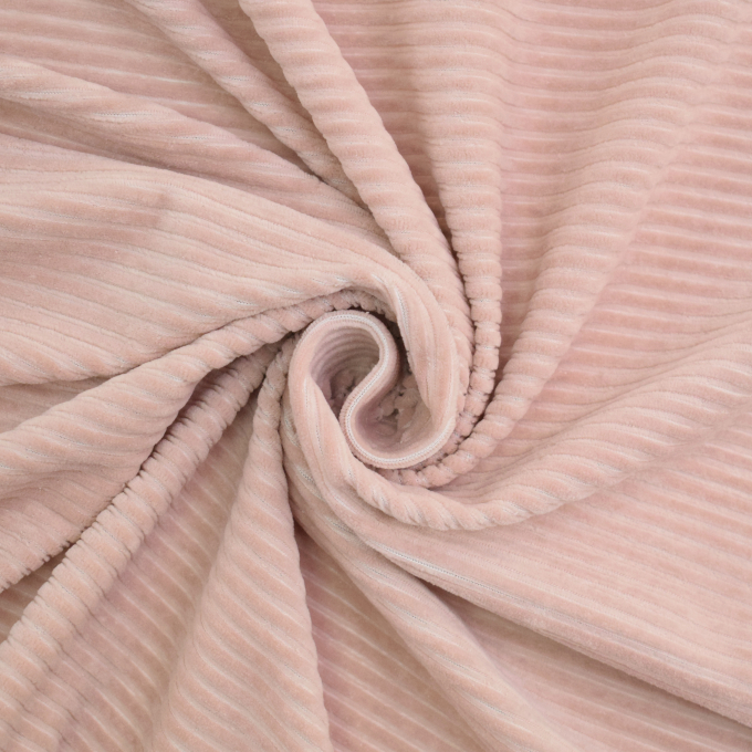 Tissu jersey côtelé Maxi, rose
