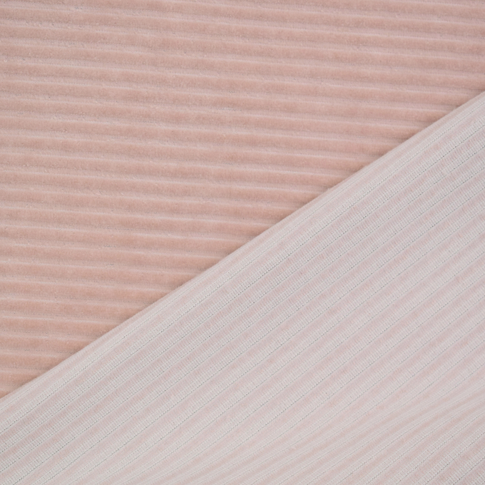 Tissu jersey côtelé Maxi, rose