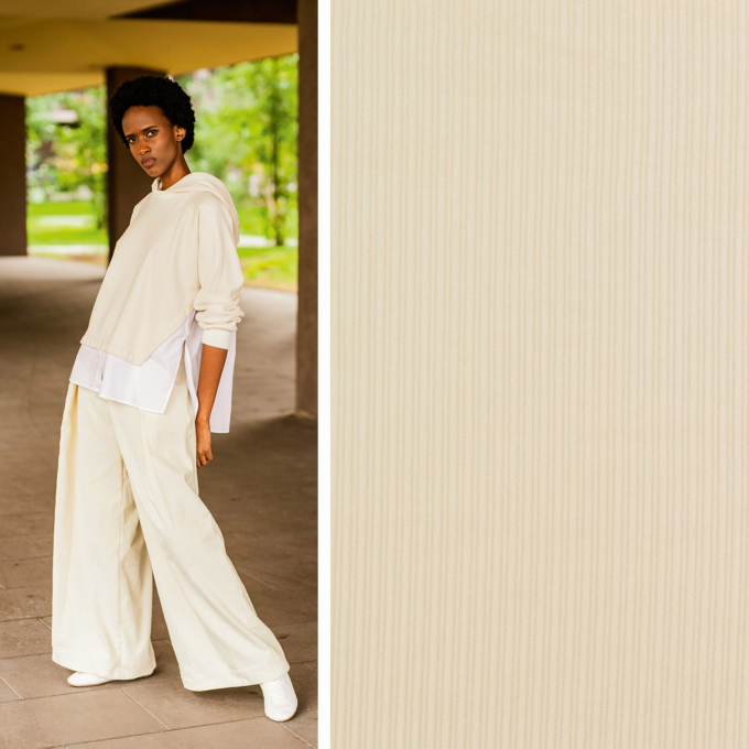 Corduroy High Low Fibre Mood, vanilla