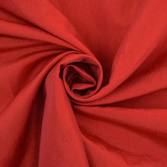 Red Crushed Taffeta