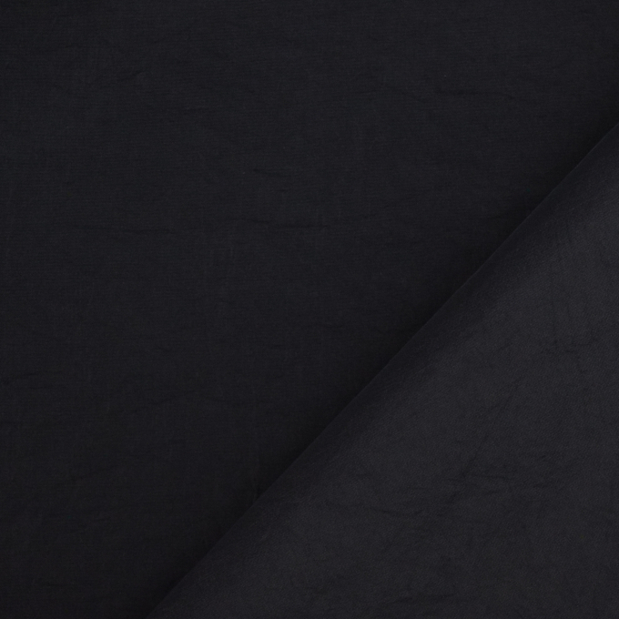 Tissu taffetas froissé, noir