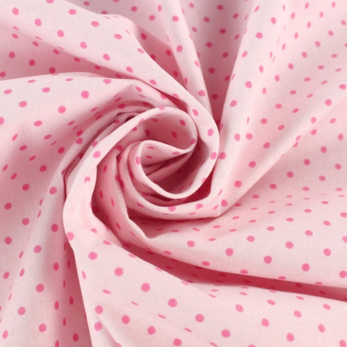 Cretonne Tupfen rosa, pink