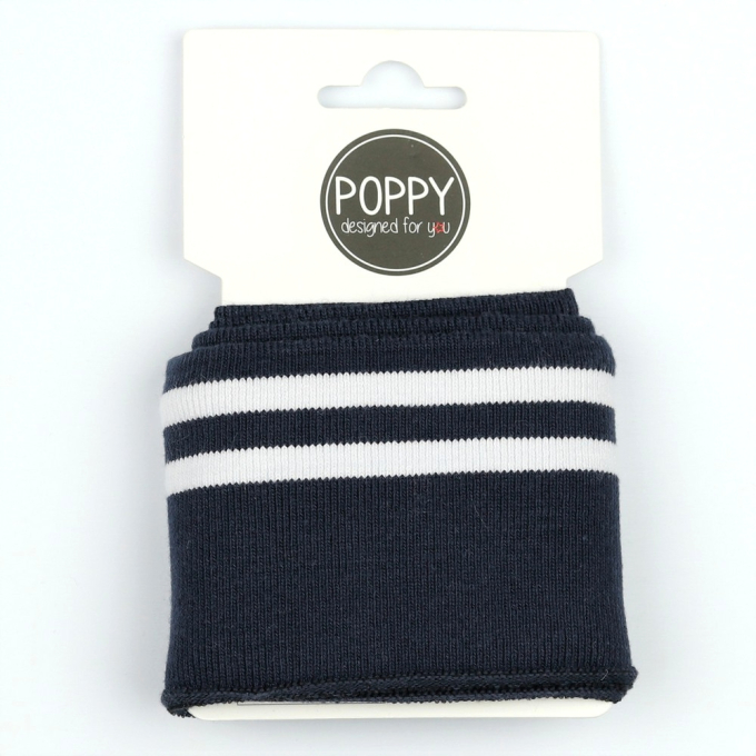 Boordstof Sporty Stripes, marineblauw