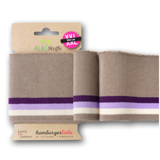 Cuff me College Albstofe Hamburger Liebe Only you XXL, taupe