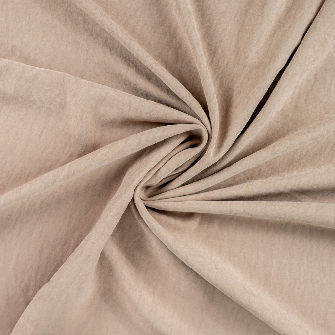 Cupro satijn beige